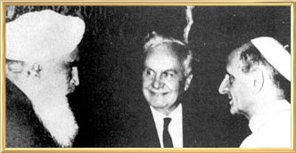 Kirpal Singh mit Papst Paul VI bei einem Treffen in Rom 1963.