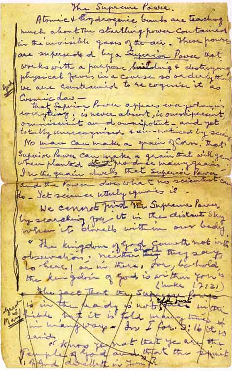 Die Höchste Kraft – Originalmanuskript von Kirpal Singh